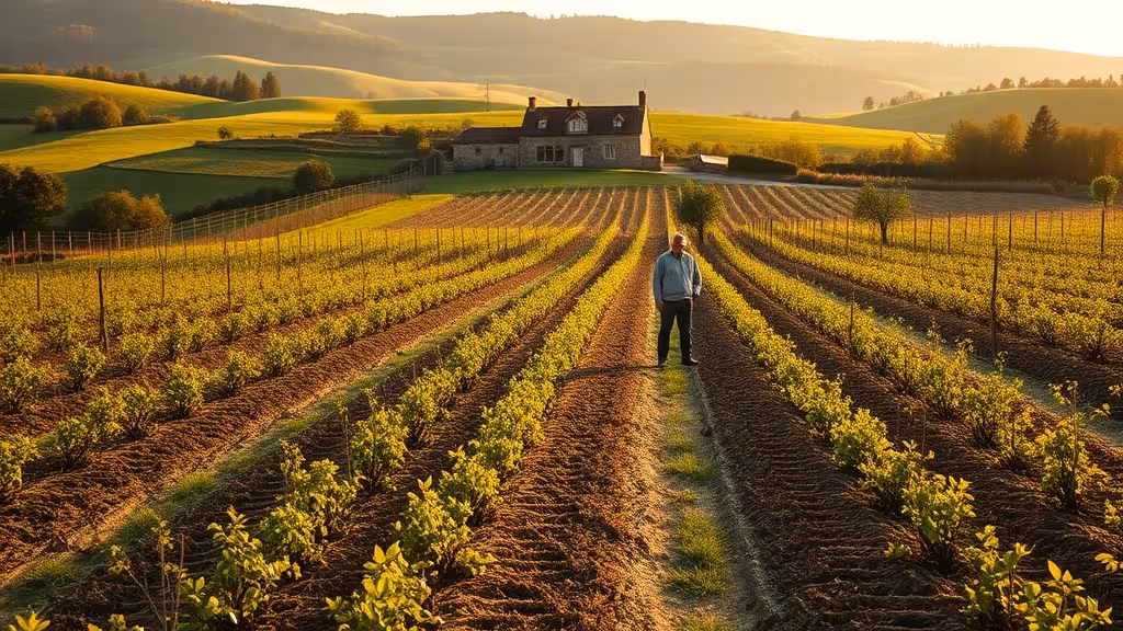 Parcelle en agroforesterie syntropique avec plusieurs strates de végétation superposées, arbres, arbustes fruitiers et cultures basses