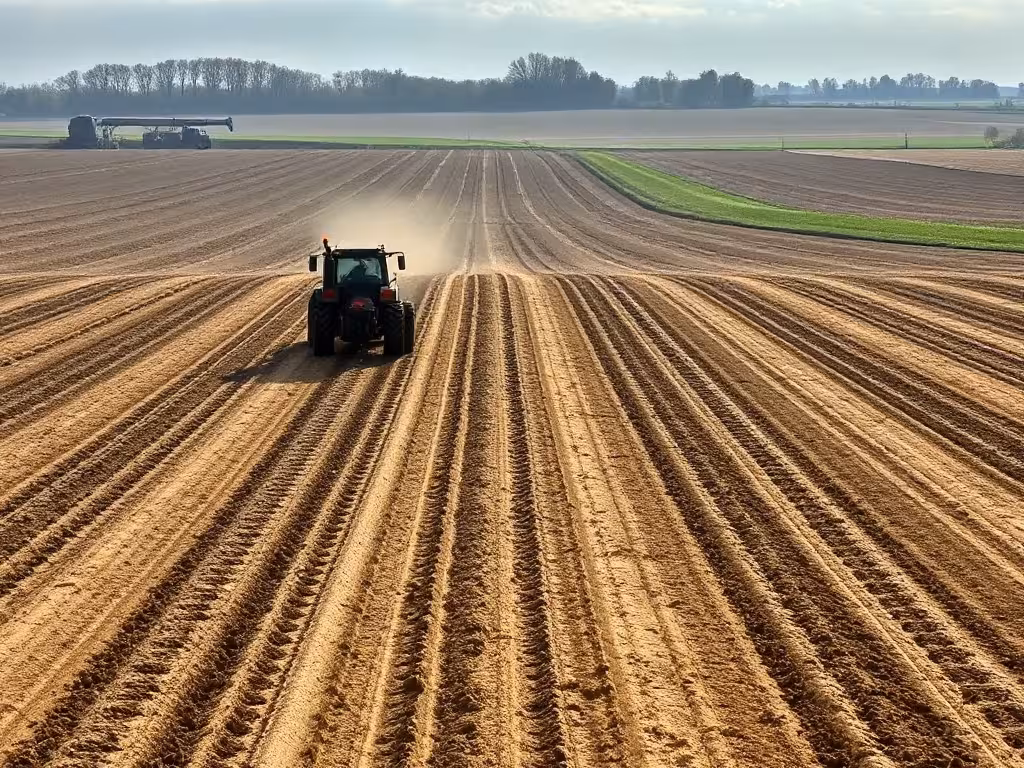Épandage de digestat dans un champ agricole pour valoriser l'engrais organique