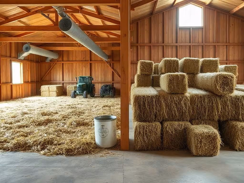 Comparaison entre séchoir à foin en vrac et stockage de bottes ventilées.