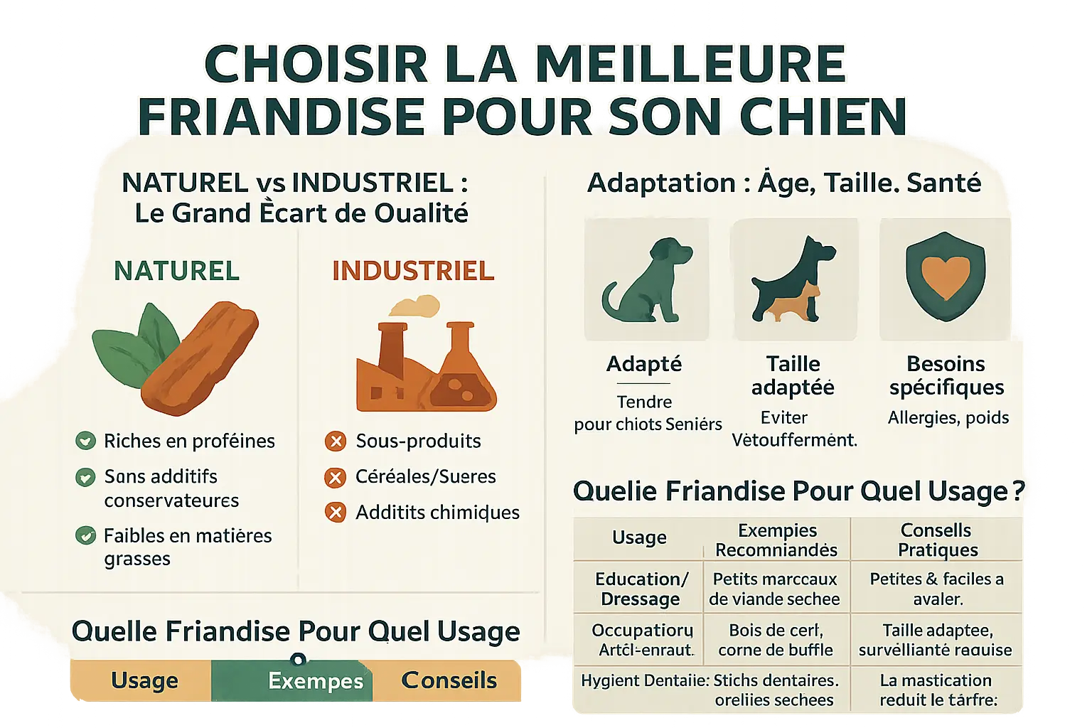Choisir la meilleure friandise pour son chien